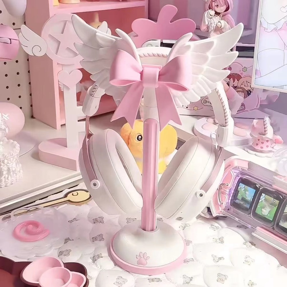 엔젤 윙 모양의 헤드폰 거치대, 귀여운 소녀풍 디자인, - Accessories For Your Gaming Room 리뷰 및 가격