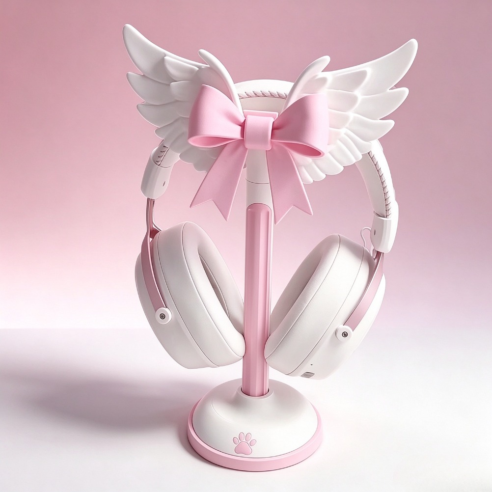 엔젤 윙 모양의 헤드폰 거치대, 귀여운 소녀풍 디자인, - Accessories For Your Gaming Room 리뷰 및 가격