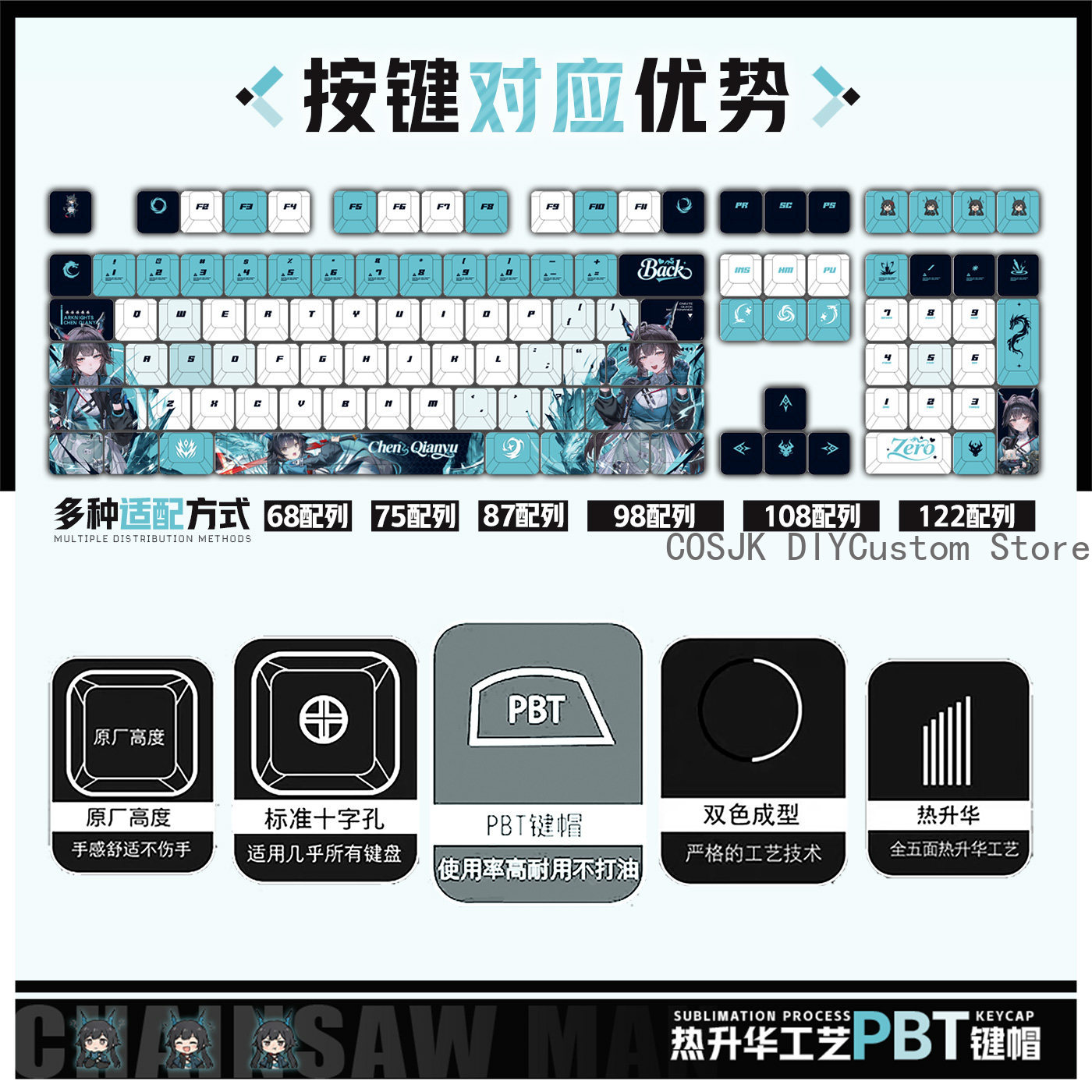 122 키 애니메이션 Chen Qianyu Arknig - Gaming Accessories In China 리뷰 및 가격