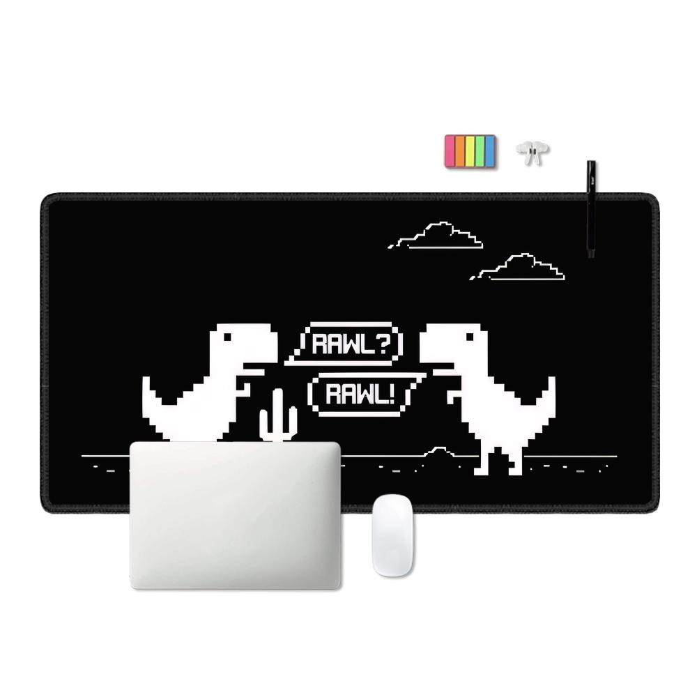 공룡 무늬 XXL 마우스 패드, 미끄럼 방지 고무 재질 - Gaming Accessories Shop 리뷰 및 가격