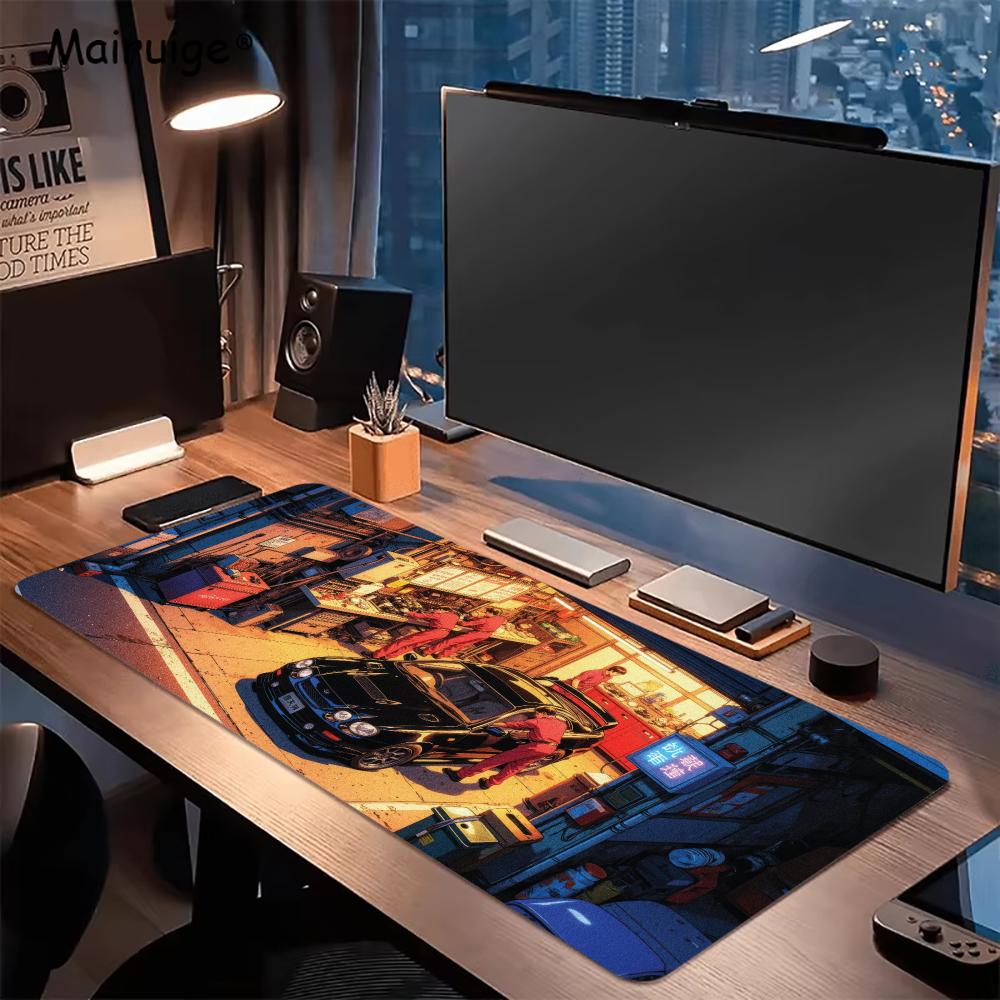 레트로 수리점 레이싱카 마우스패드 PC 게임용 마우스패 - Gaming Accessories Shop 리뷰 및 가격